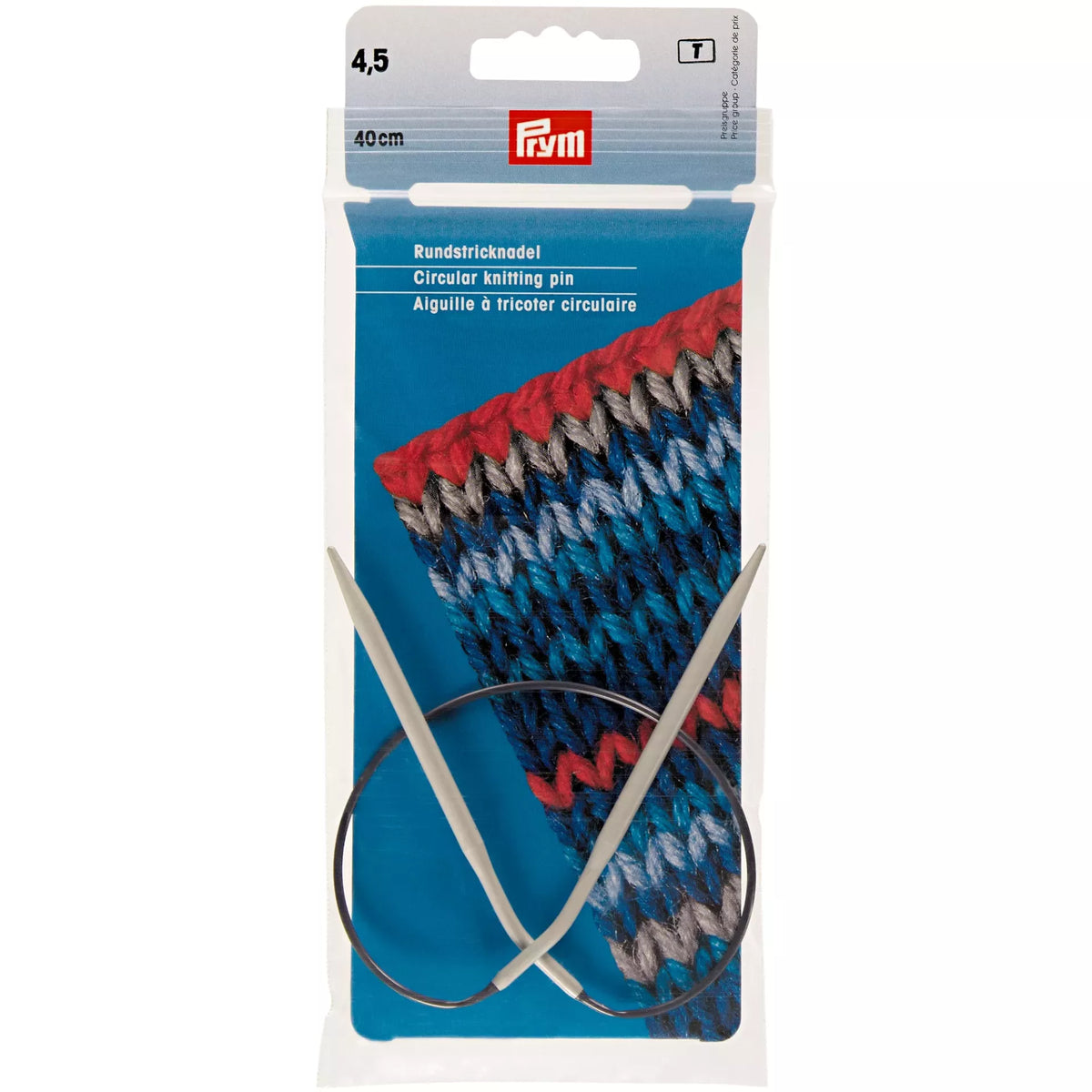 Aiguilles circulaires tricot alu 2 à 10 mm - 40 à 80 cm PRYM, PONY et COSE