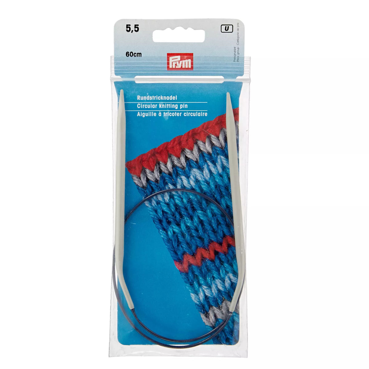 Aiguilles circulaires tricot alu 2 à 10 mm - 40 à 80 cm PRYM, PONY et COSE