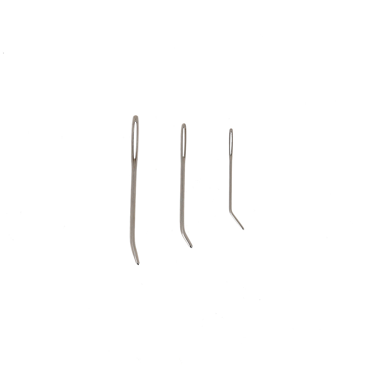 Aiguilles à pointes courbées en métal - Lot de 3 tailles BOHIN