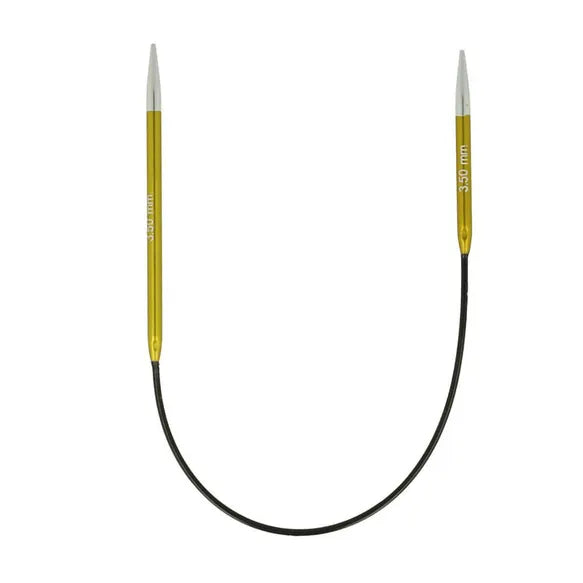 Aiguilles circulaires métal Zing 3,5 mm (de 25 à 120 cm) KNIT PRO