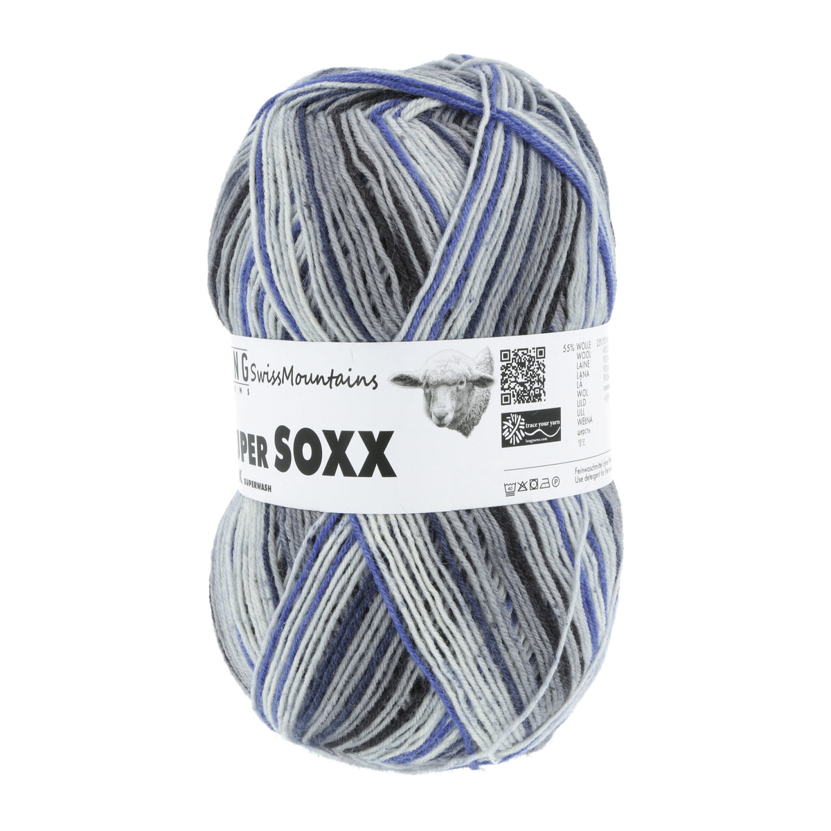 Super soxx color silk 4-fils LANG YARNS