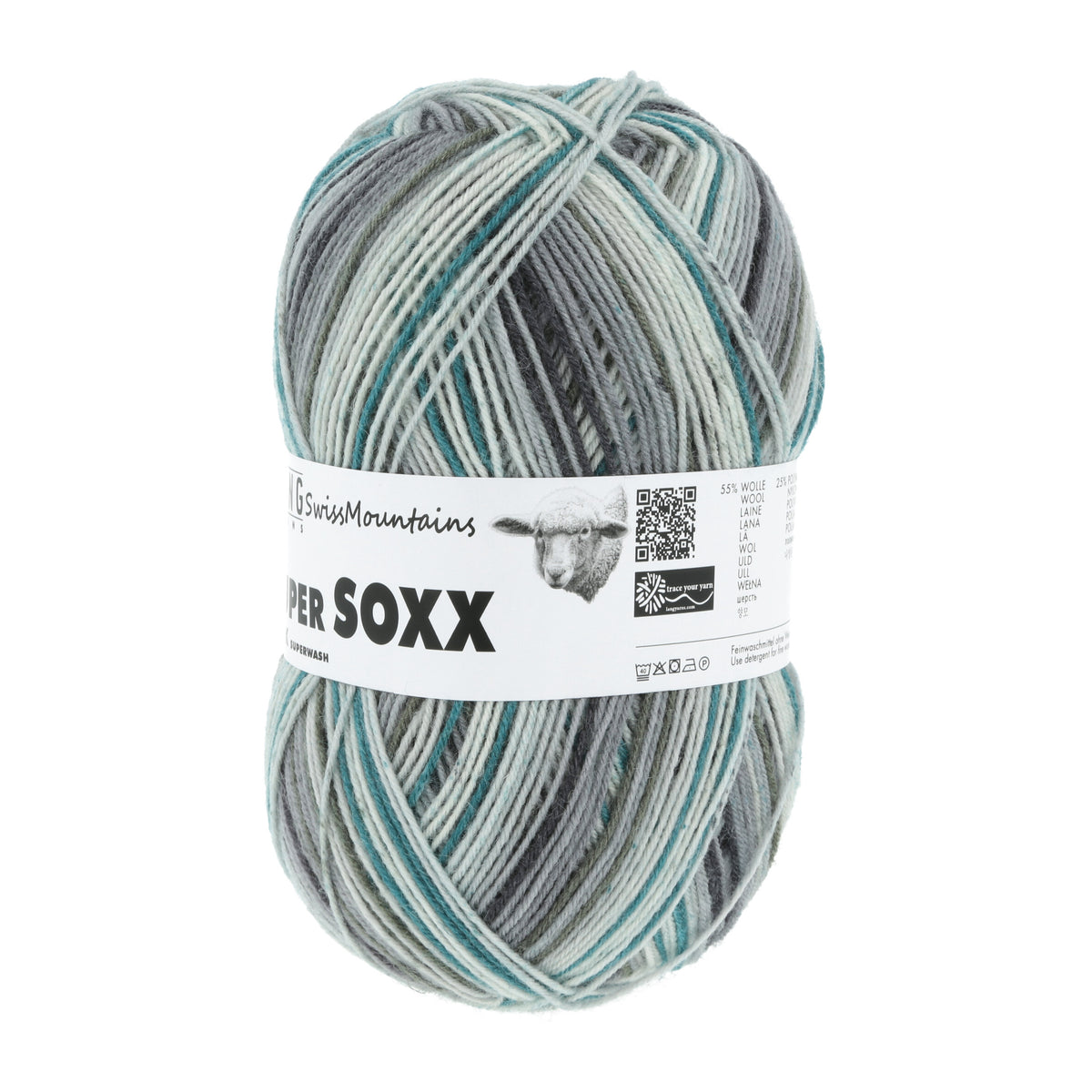 Super soxx color silk 4-fils LANG YARNS