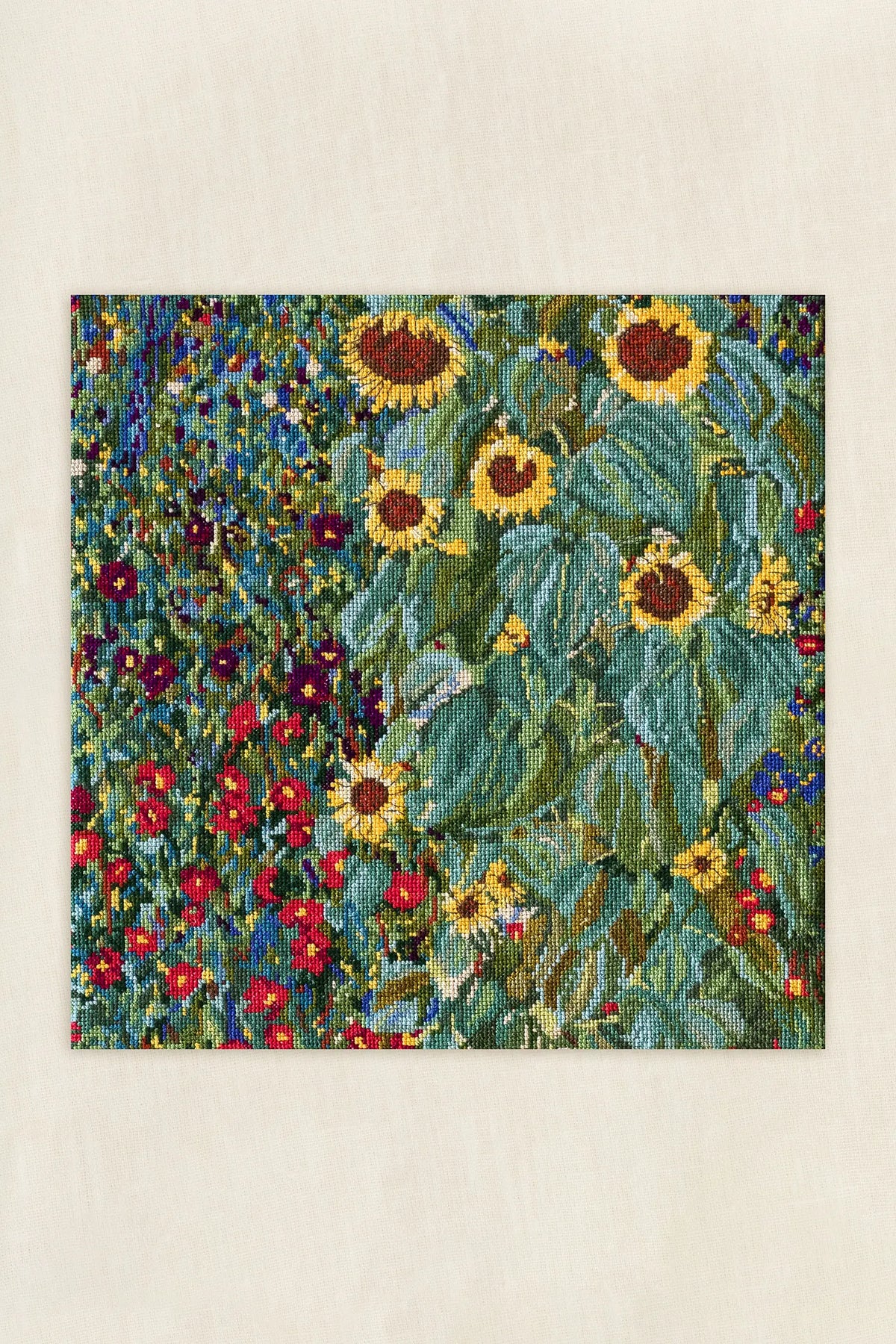 Kit Point de croix Jardin aux Tournesols de G. Klimt DMC