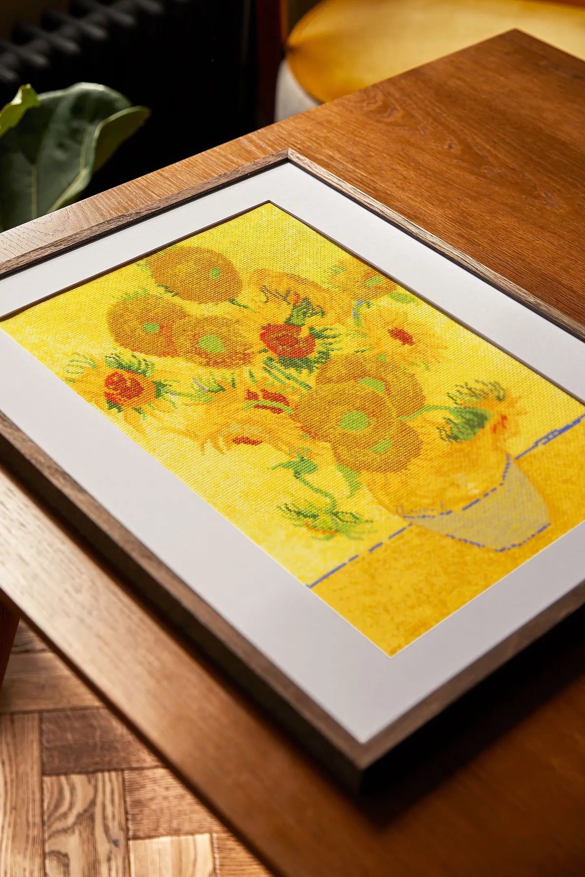 Kit Point de croix compté Tournesols de Van Gogh DMC