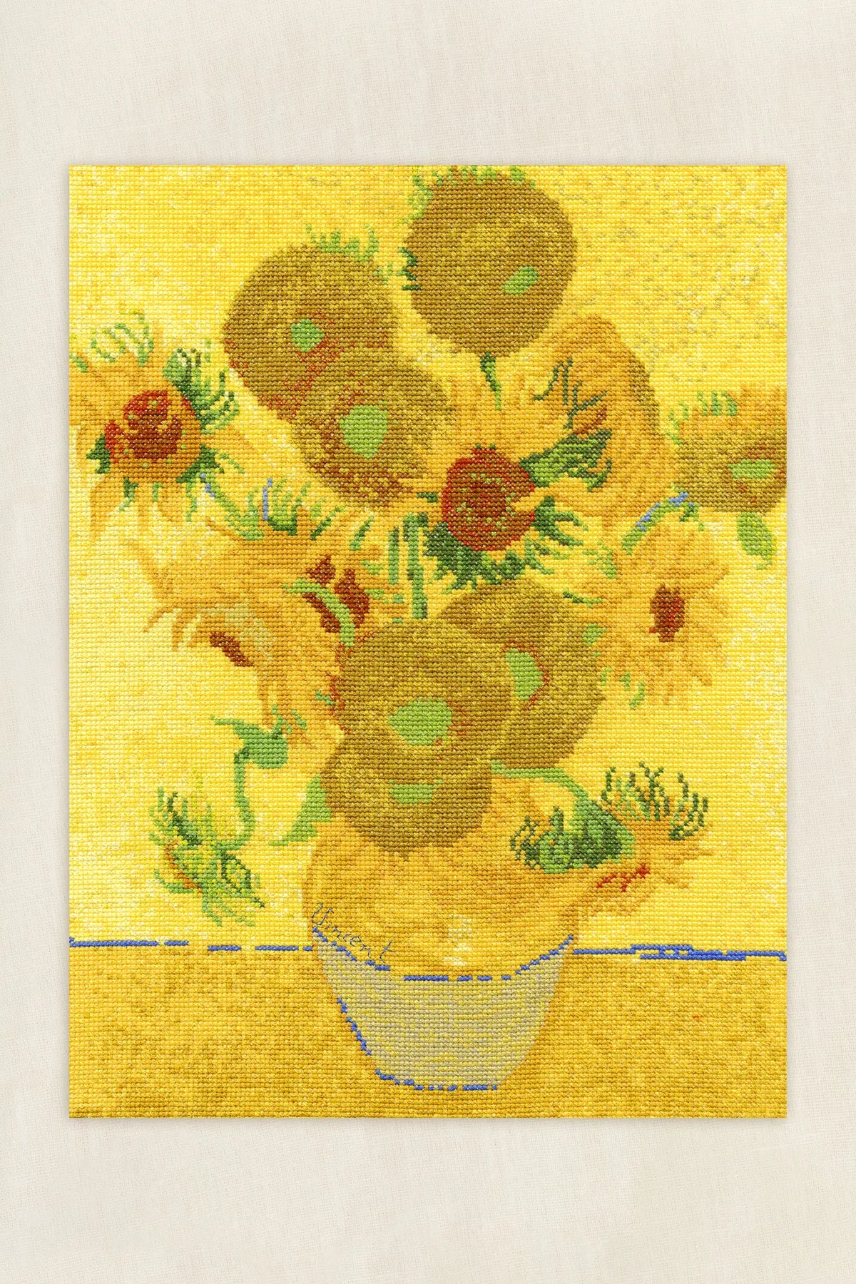 Kit Point de croix compté Tournesols de Van Gogh DMC
