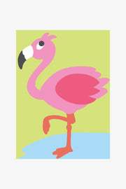 Kit canevas gros trous kids Flamant rose DMC