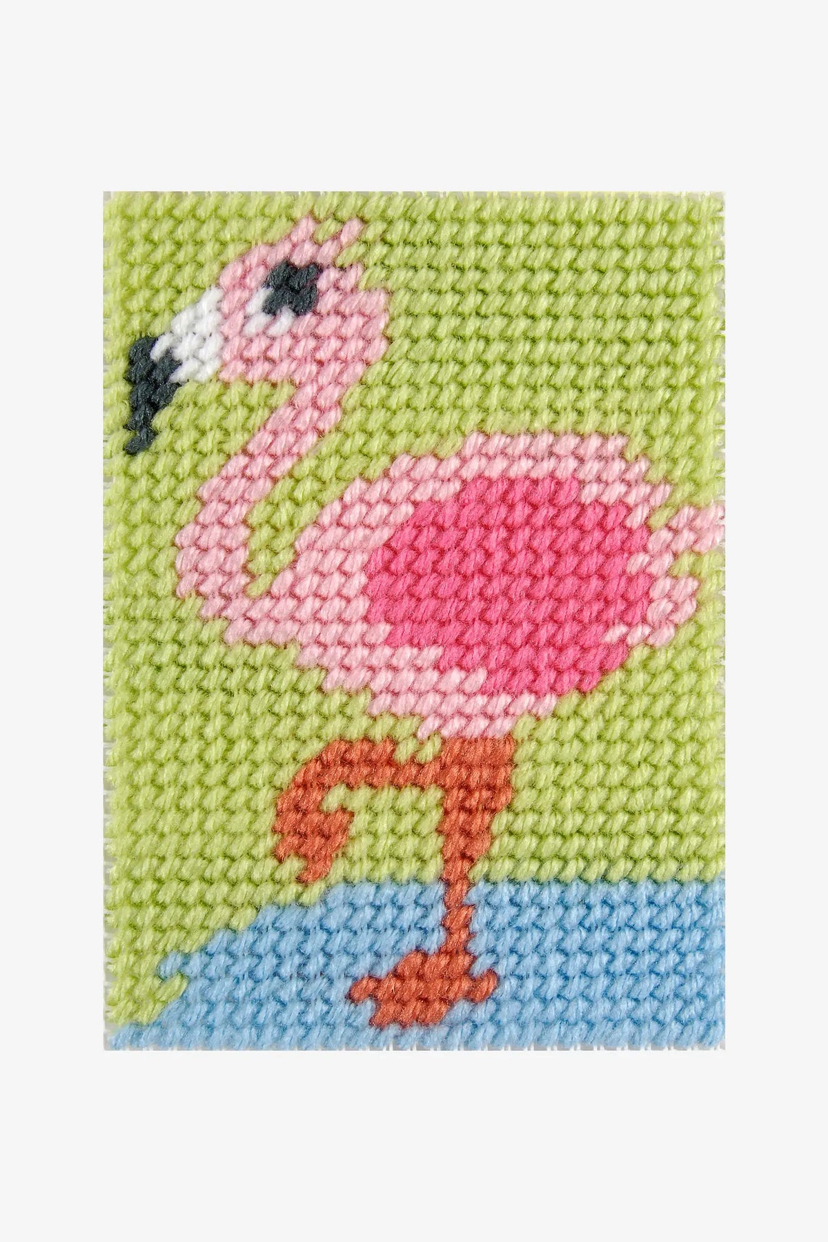 Kit canevas gros trous kids Flamant rose DMC