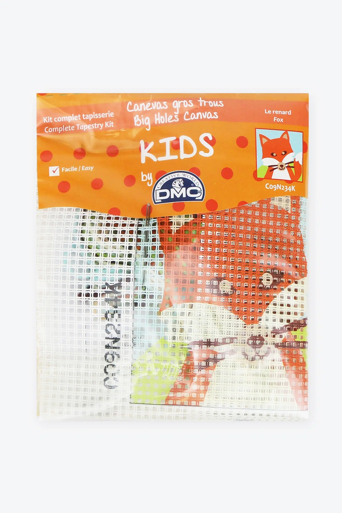 Kit canevas gros trous kids Le renard DMC