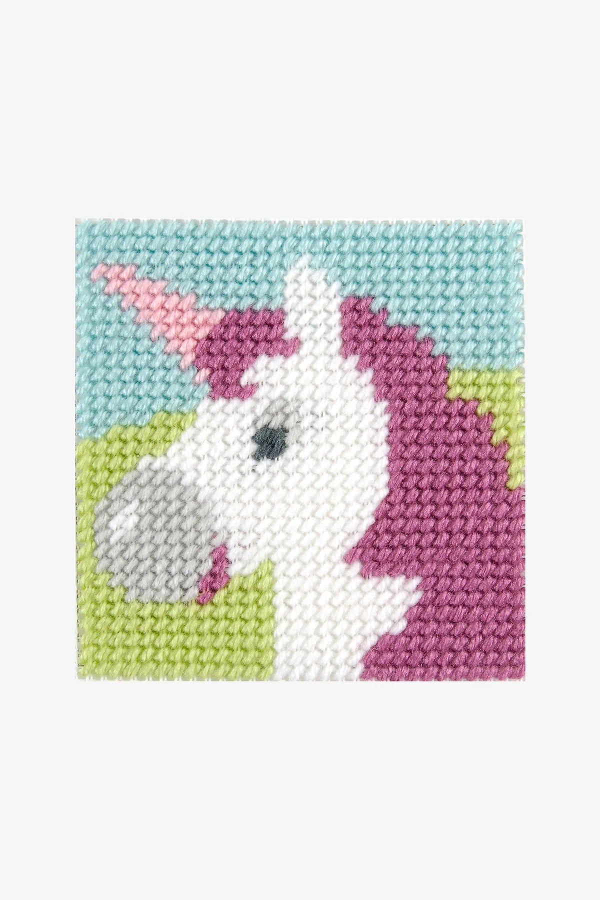 Kit Kids craft gros trous tapisserie Licorne DMC