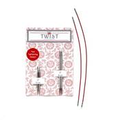 Lot d'aiguilles interchangeables Twist Red Lace Short Combo 5 & 8 cm Chiaogoo