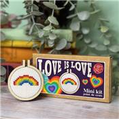 Mini-kit point de croix Love is Love