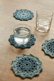 Kit crochet dessous de verre façon Mandala DMC