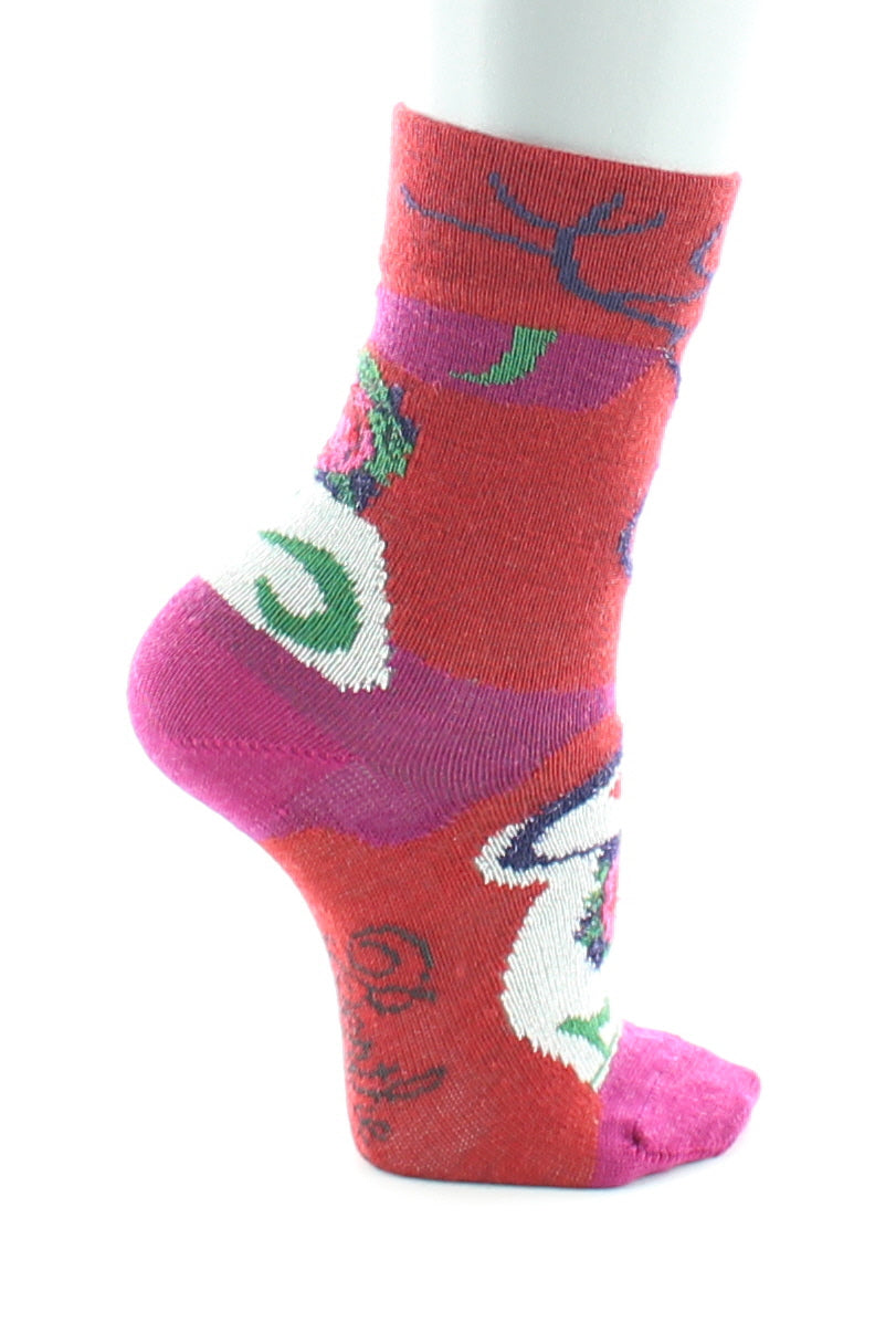 Children's socks with La Rose pattern