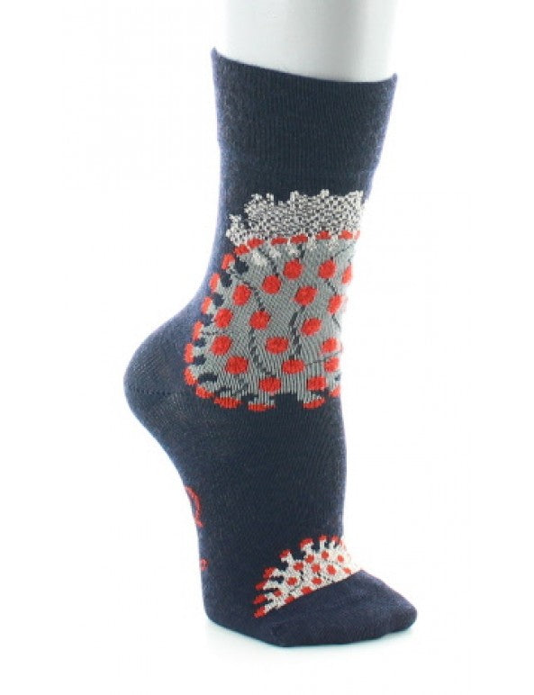 Children's socks with warm sea coral pattern