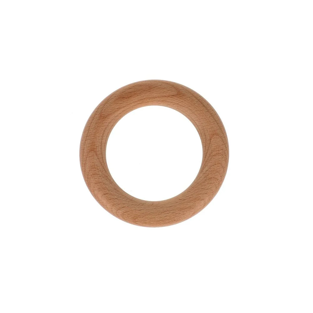 Anneau de dentition bois nature diamètre 8 cm BOHIN