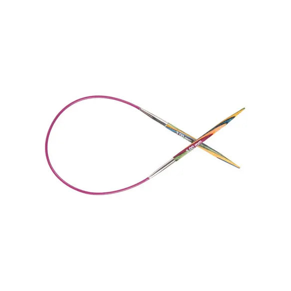 Aiguilles circulaires tricot Bois de rose Symfonie 25 cm (de 2,00 à 5,00 mm) KNIT PRO
