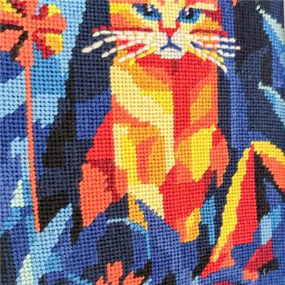 Kit canevas Chat nocturne 20 x 30 cm MILPOINT
