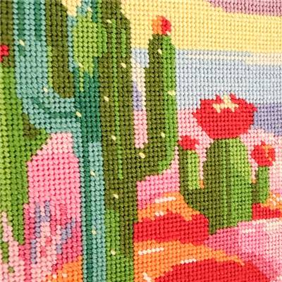 Kit canevas Le rivage des cactus 20 x 30 cm MILPOINT