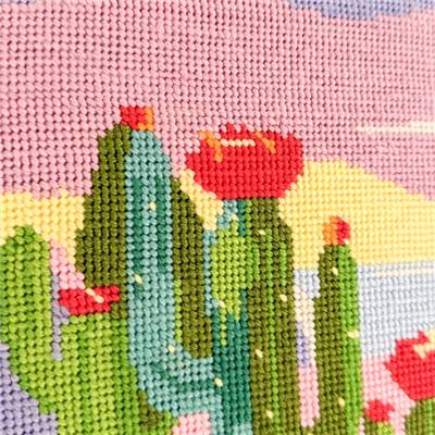 Kit canevas Le rivage des cactus 20 x 30 cm MILPOINT
