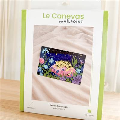 Kit canevas Rêves sauvages 20 x 30 cm MILPOINT