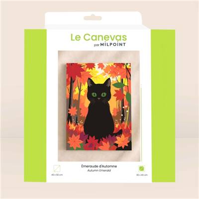 Kit canevas Emeraude d'automne 30 x 40 cm MILPOINT