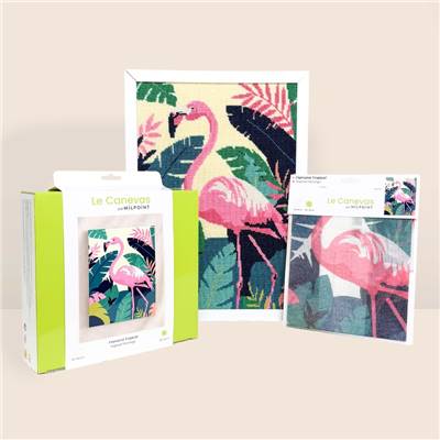 Kit canevas Flamand tropical 30 x 40 cm MILPOINT