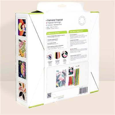 Kit canevas Flamand tropical 30 x 40 cm MILPOINT