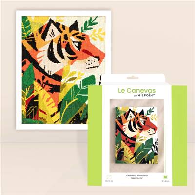 Kit canevas Chasseur silencieux 30 x 40 cm MILPOINT