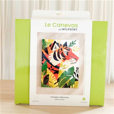 Kit canevas Chasseur silencieux 30 x 40 cm MILPOINT