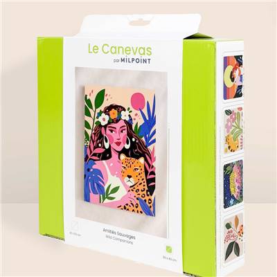 Kit canevas Amitiés sauvages 30 x 40 cm MILPOINT