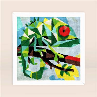 Kit canevas Caméléon perché 30 x 30 cm MILPOINT
