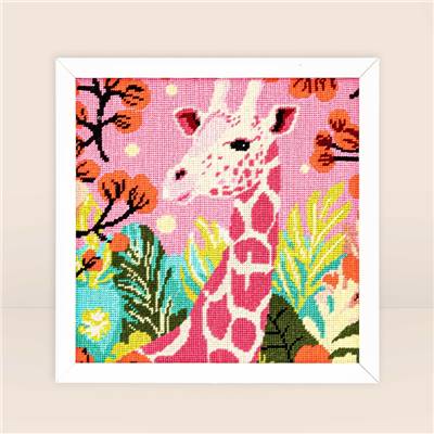 Kit canevas Girafe pop 30 x 30 cm MILPOINT