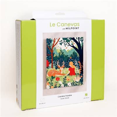 Kit canevas Clairière paisible 40 x 50 cm MILPOINT
