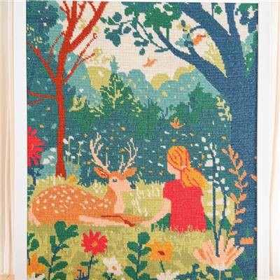 Kit canevas Clairière paisible 40 x 50 cm MILPOINT
