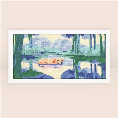 Kit canevas Sieste dans la forêt 40 x 20 cm MILPOINT