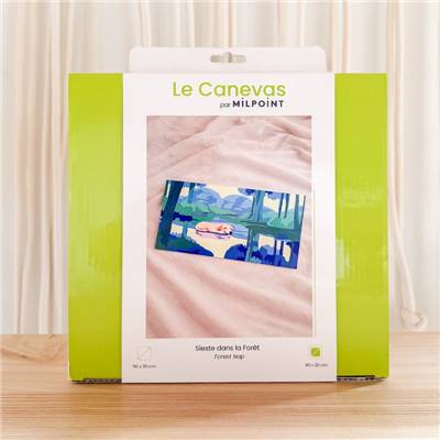 Kit canevas Sieste dans la forêt 40 x 20 cm MILPOINT