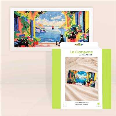 Kit canevas Le gardien de la baie 40 x 20 cm MILPOINT