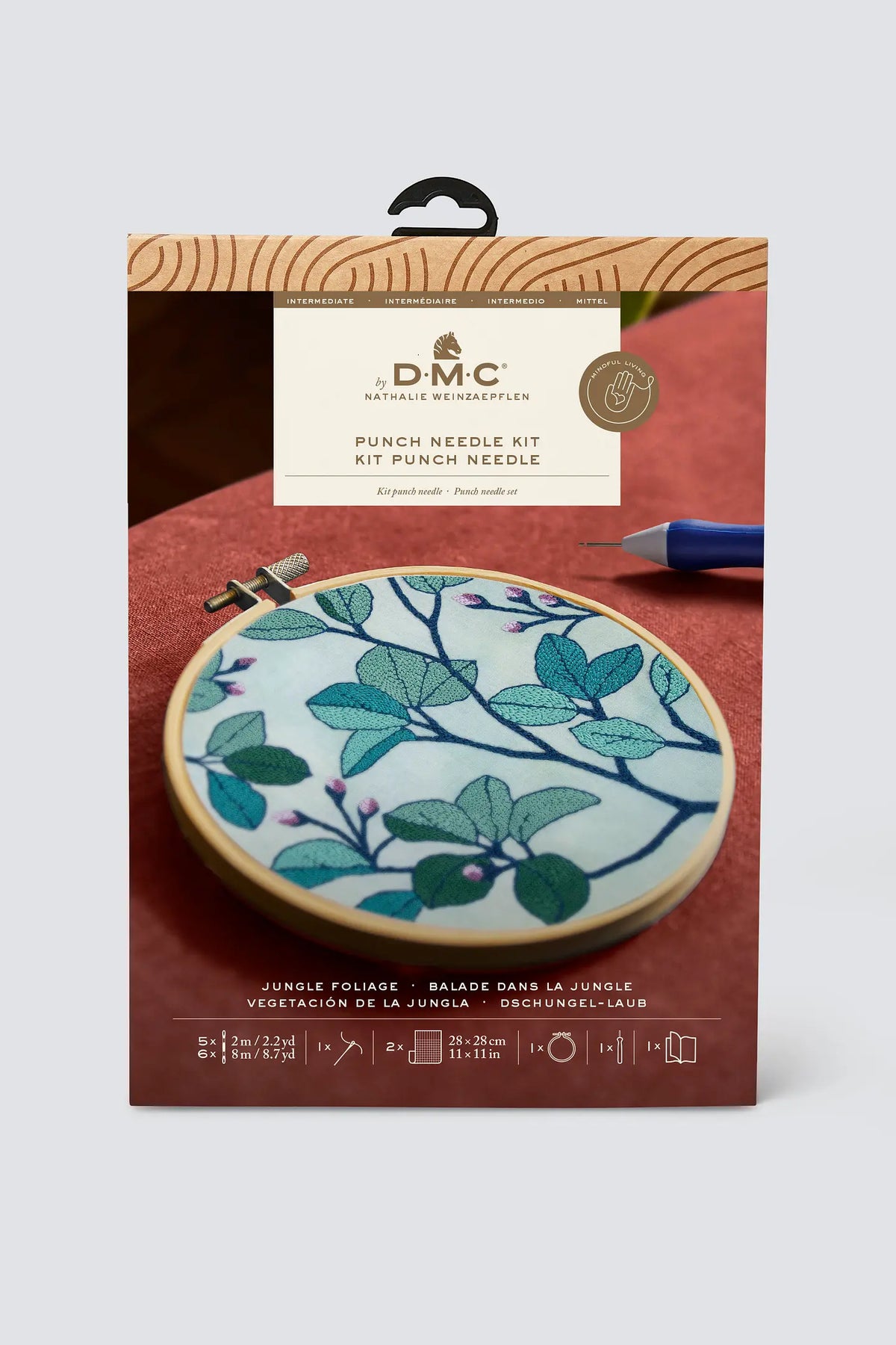 Kit Punch needle Balade dans la jungle de Nathalie Weinzaepflen DMC