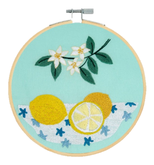 Kit Broderie traditionnelle Les Citrons DMC