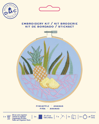 Kit Broderie traditionnelle L'Ananas DMC