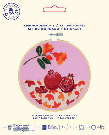 Kit Broderie traditionnelle Les Grenades DMC