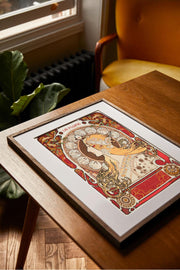 Kit point de croix "Zodiaque" d'Alfons Mucha DMC
