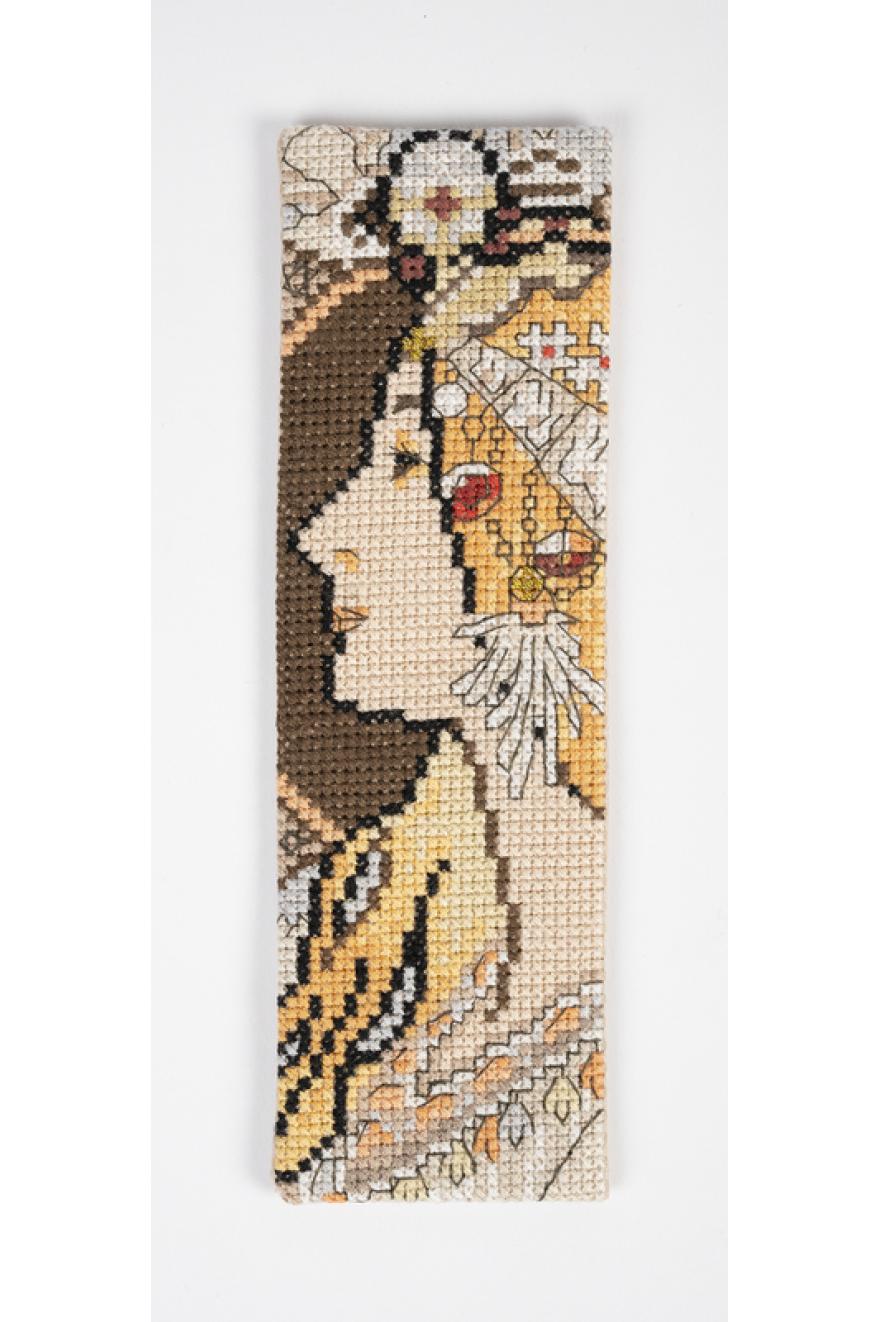 Kit marque-pages au point de croix "Zodiaque" d'Alfons Mucha DMC