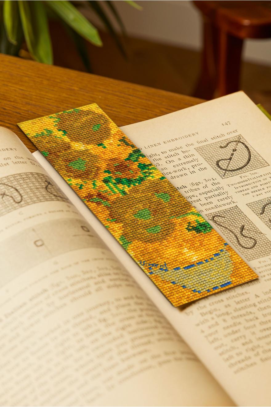 Kit marque-pages "Les Tournesols" de Van Gogh DMC