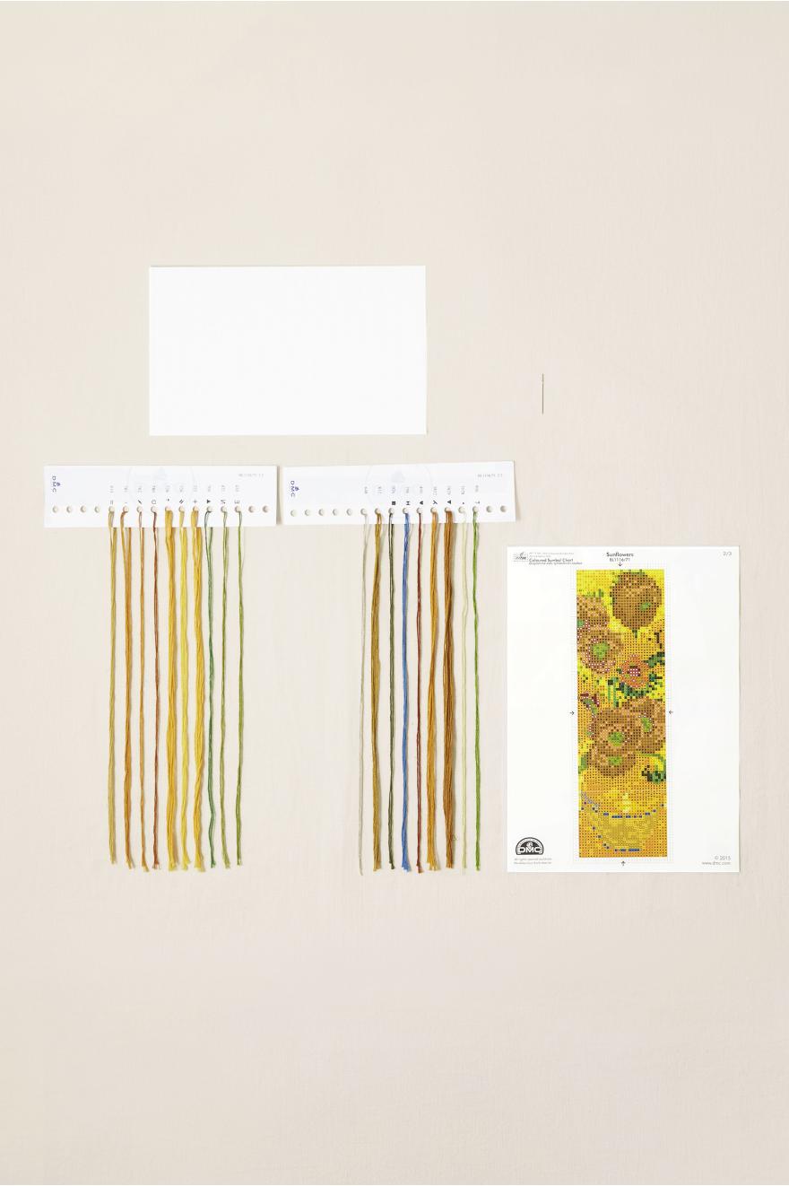 Kit marque-pages "Les Tournesols" de Van Gogh DMC