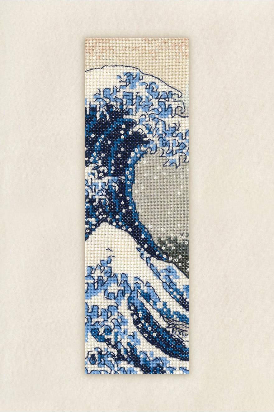 Kit marque-pages "La grande vague" de Katsushika Hokusai DMC