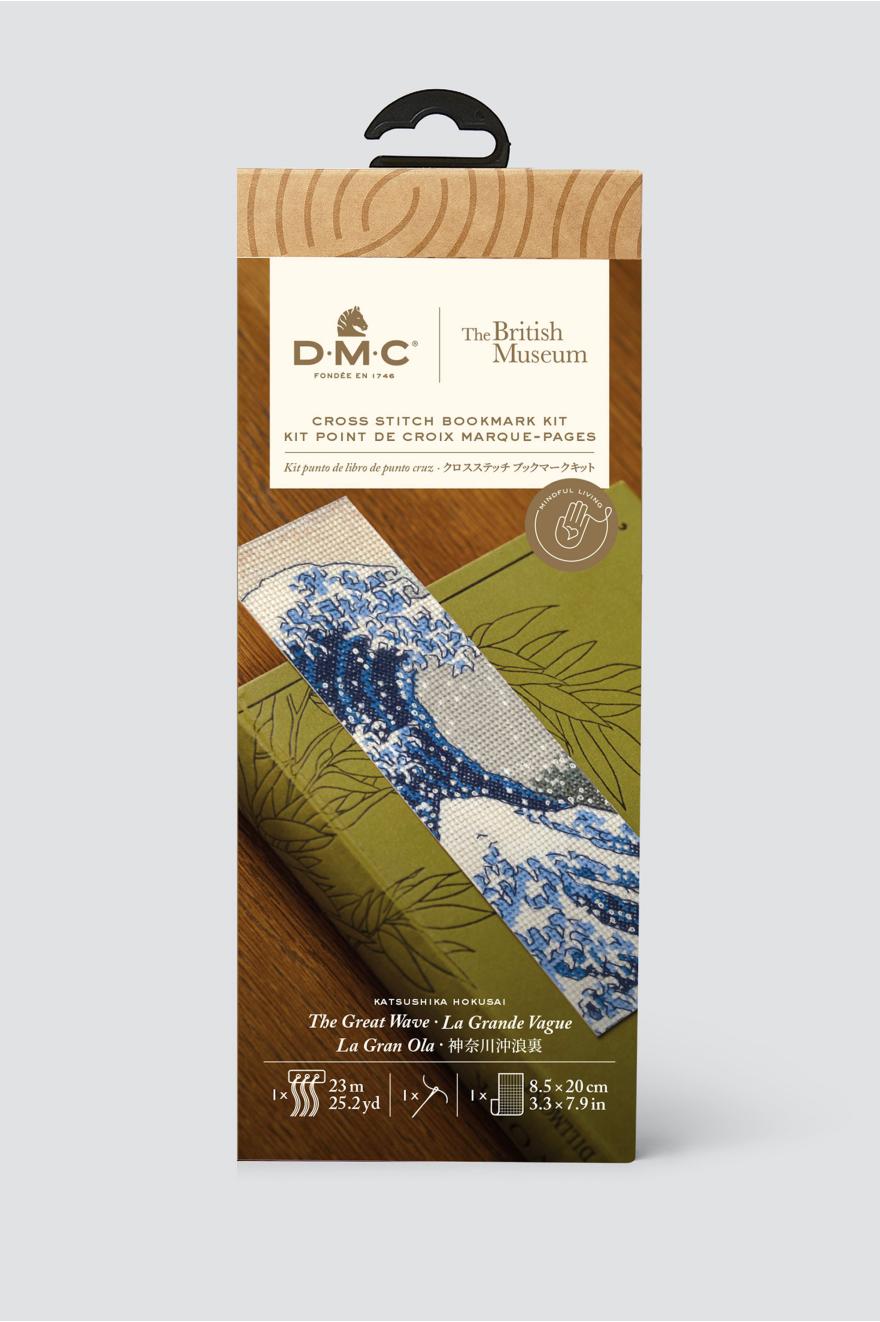 Kit marque-pages "La grande vague" de Katsushika Hokusai DMC