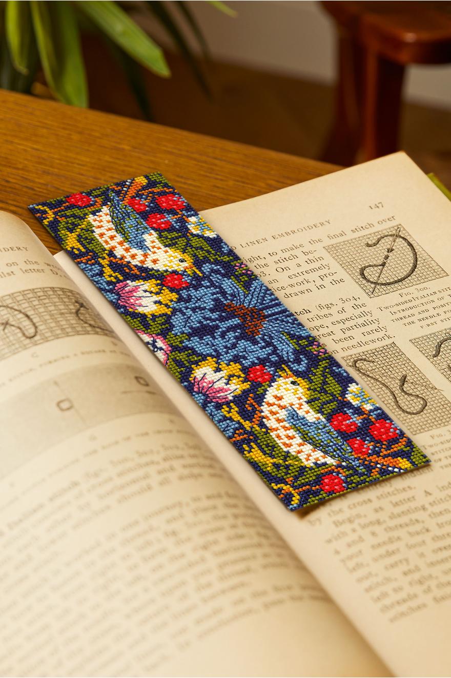 Kit marque-pages "Le voleur de fraises" de William Morris DMC