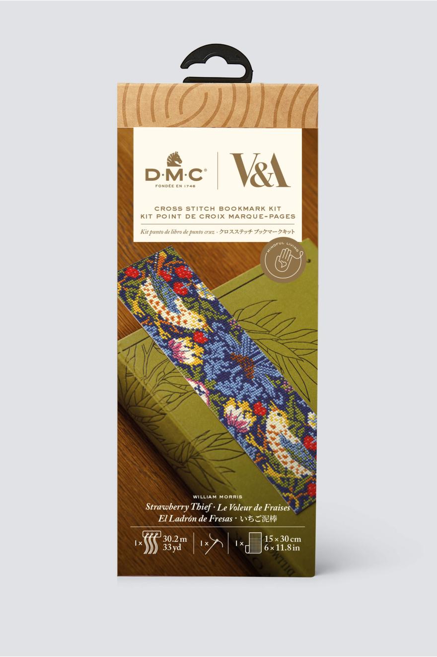 Kit marque-pages "Le voleur de fraises" de William Morris DMC
