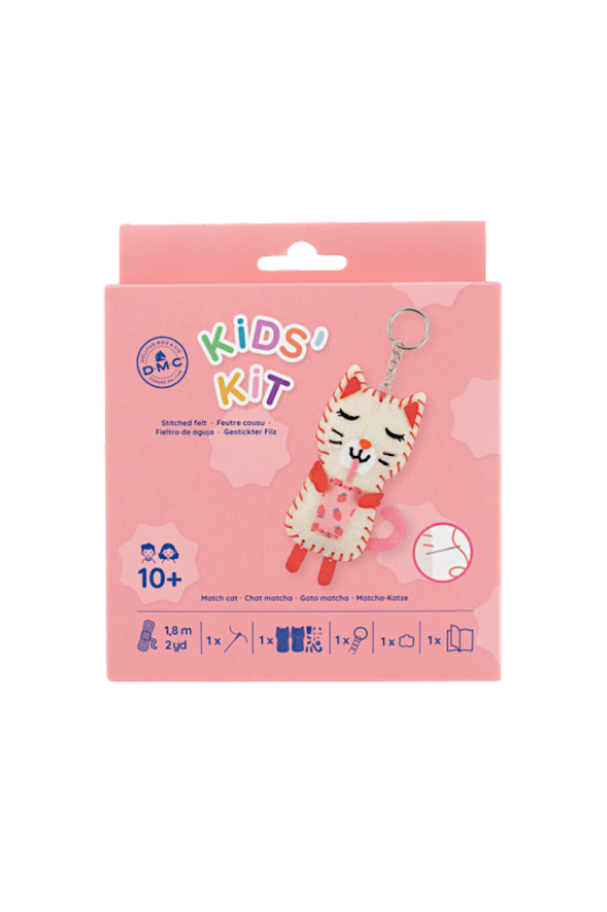 Kit Feutrine Chat matcha DMC